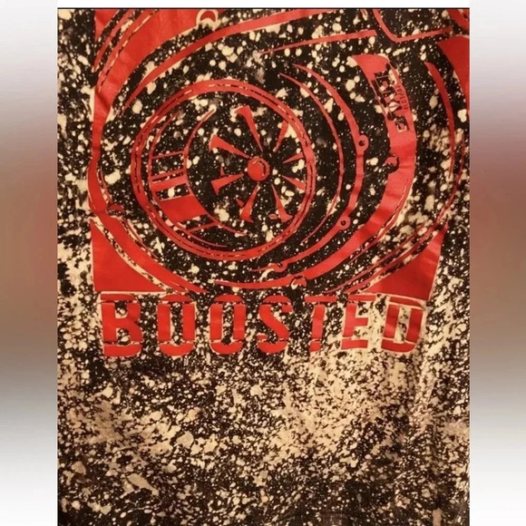 Women’s XL Racing Turbo Engine Car Motor Boosted Cropped T-shirt Bleached Grunge - Picture 5 of 11